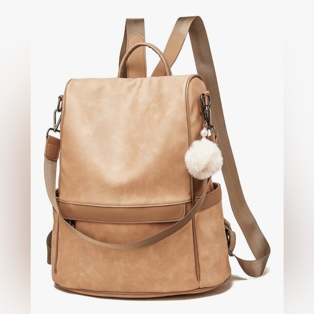 NWOT - CHERUTY Women Backpack Purse PU Leather Anti-theft Casual Shoulder Bag